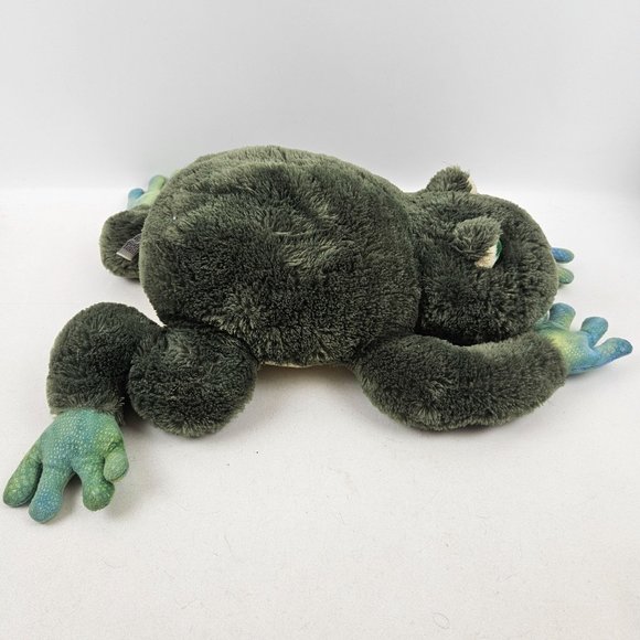 Aurora World Stuffed Animal Frog Green Plush Pet Toy 19" Plastic Eyes - Picture 9 of 10